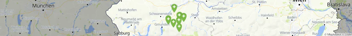 Kartenansicht für Apotheken-Notdienste in der Nähe von Ried im Traunkreis (Kirchdorf, Oberösterreich)